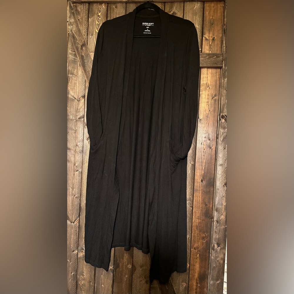 Torrid Super Soft Black Knit Duster